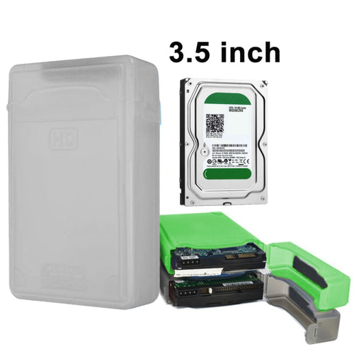 3.5 นิ้วฮาร์ดดิสก์ไดรฟ์ HDD SATA IDE กล่องเก็บของพลาสติกกรณี