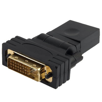 การหมุน 360 องศาชุบทอง DVI 24 + 1 พินชายถึง 19 พินอะแดปเตอร์ HDMI หญิง, DVI 24+1Pin Male to HDMI Female