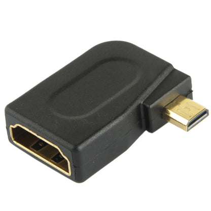 อะแดปเตอร์ Micro HDMI ชุบทองชายกับอะแดปเตอร์ HDMI 19 พินหญิงพร้อมมุม 90 องศา, Micro HDMI to HDMI