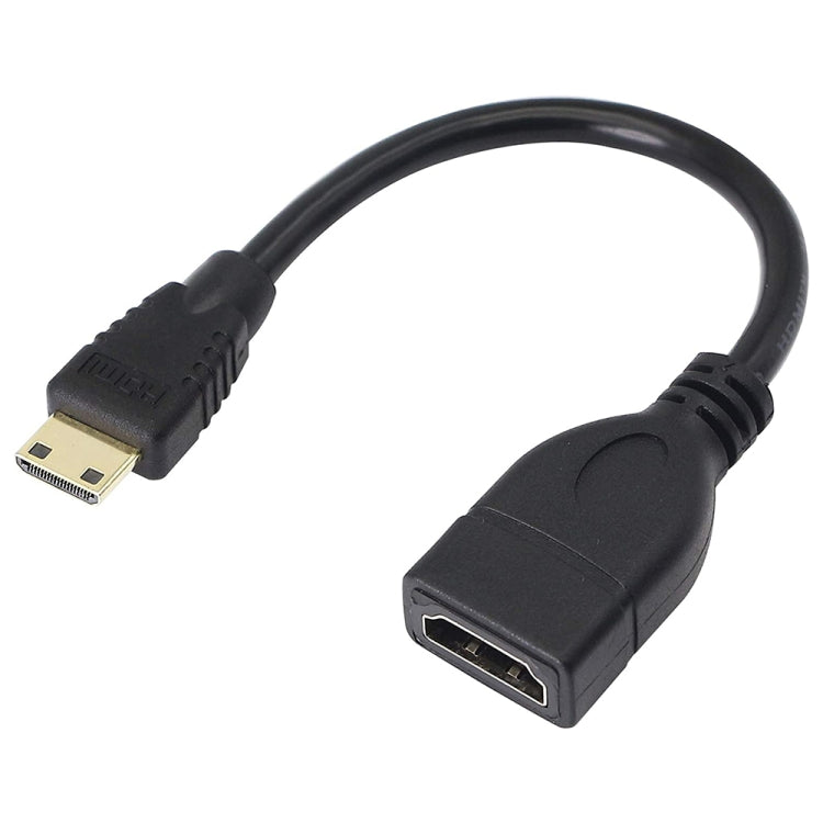 17 ซม. ชุบทองมินิ HDMI ชายกับสาย HDMI 19 พินหญิง, Mini HDMI to HDMI