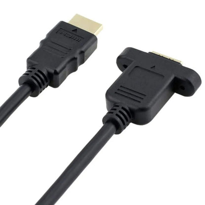 สายอะแดปเตอร์ตัวเมีย HDMI (Type-A) ชายไปเป็น HDMI (Type-A) ขนาด 30 ซม. พร้อมรูสกรู 2 รู, HDMI AM to AF with Ear Hole (30cm)