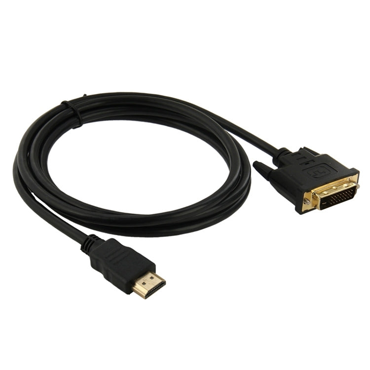 สายเคเบิลอะแดปเตอร์ HDMI (Type-A) ตัวผู้ถึง DVI 24+1 พินยาว 1.8 ม