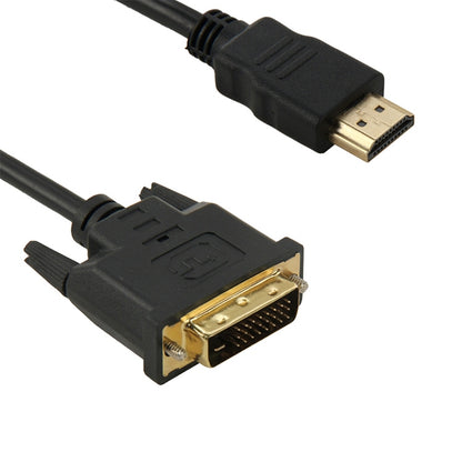สายเคเบิลอะแดปเตอร์ HDMI (Type-A) ตัวผู้ถึง DVI 24+1 พินยาว 1.8 ม