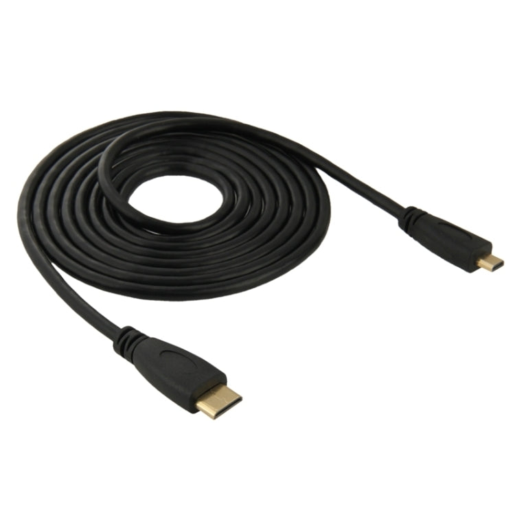 สายเคเบิลอะแดปเตอร์ชายมินิ HDMI 1.8 ม. ถึงไมโคร HDMI ชาย, Mini HDMI Male, Length: 1.8m