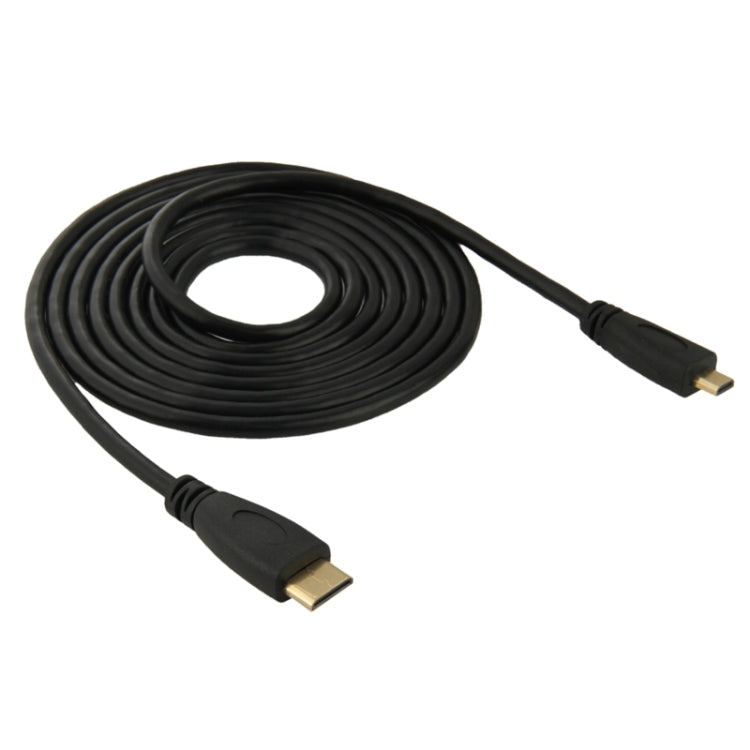 สายเคเบิลอะแดปเตอร์ชายมินิ HDMI 1.8 ม. ถึงไมโคร HDMI ชาย, Mini HDMI Male, Length: 1.8m