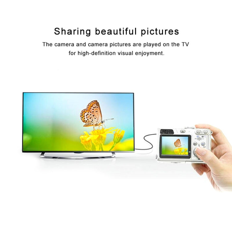 สายเคเบิลอะแดปเตอร์ชายมินิ HDMI 1 ม. ถึงไมโคร HDMI ชาย, Mini HDMI Male, Length: 1m