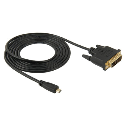 1.8 ม. ไมโคร HDMI (Type-D) ตัวผู้กับสายเคเบิลอะแดปเตอร์ตัวผู้ DVI 24 + 1 พิน, DVI 24+1 Pin Male, Length: 1.8m
