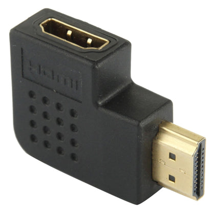 ชุบทอง HDMI 19 พินชายกับอะแดปเตอร์ HDMI 19 พินหญิงพร้อมมุม 90 องศา, HDMI Male to Female