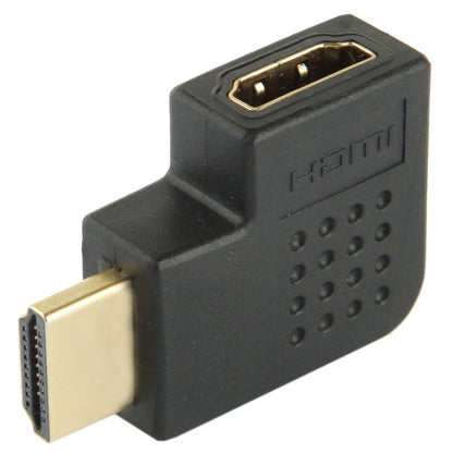 ชุบทอง HDMI 19 พินชายกับอะแดปเตอร์ HDMI 19 พินหญิงพร้อมมุม 90 องศา, HDMI Male to Female