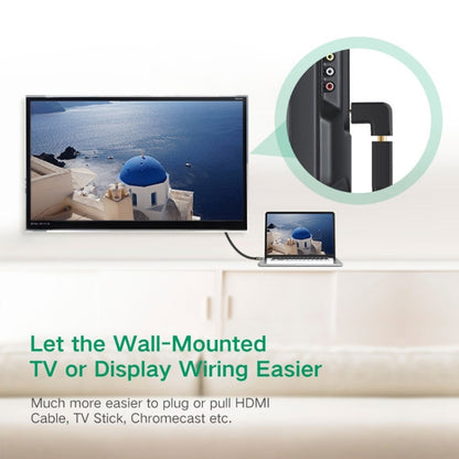 ชุบทอง HDMI 19 พินชายกับอะแดปเตอร์ HDMI 19 พินหญิงพร้อมมุม 90 องศา, HDMI Male to Female