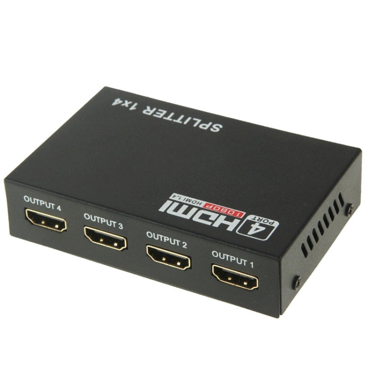 มินิ HD 1080P 1x4 HDMI V1.4 แยกสำหรับ HDTV / STB / DVD / โปรเจคเตอร์ / DVR, 1x4 HDMI (Mini)