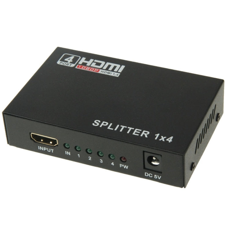 มินิ HD 1080P 1x4 HDMI V1.4 แยกสำหรับ HDTV / STB / DVD / โปรเจคเตอร์ / DVR, 1x4 HDMI (Mini)