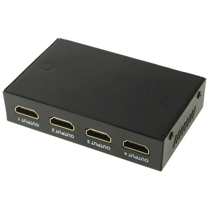 มินิ HD 1080P 1x4 HDMI V1.4 แยกสำหรับ HDTV / STB / DVD / โปรเจคเตอร์ / DVR, 1x4 HDMI (Mini)