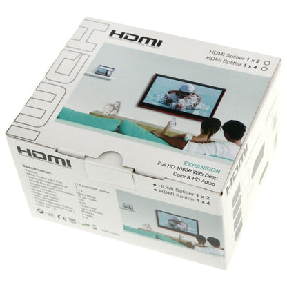 มินิ HD 1080P 1x4 HDMI V1.4 แยกสำหรับ HDTV / STB / DVD / โปรเจคเตอร์ / DVR, 1x4 HDMI (Mini)