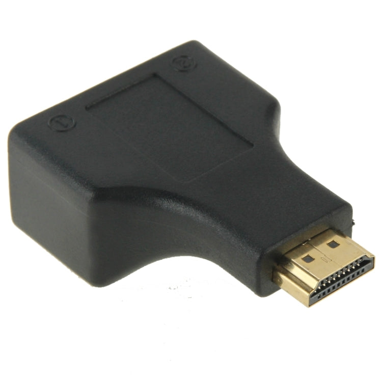 30 ม. HDMI ถึง Dual Port RJ45 สายเคเบิลเครือข่าย Extender Over โดย Cat 5e/6 3D HDTV Up, Dual RJ45 Black