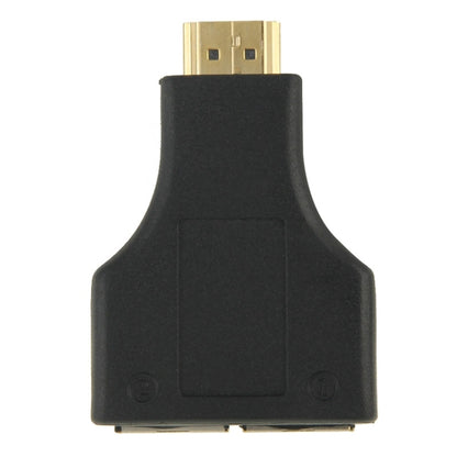 30 ม. HDMI ถึง Dual Port RJ45 สายเคเบิลเครือข่าย Extender Over โดย Cat 5e/6 3D HDTV Up, Dual RJ45 Black