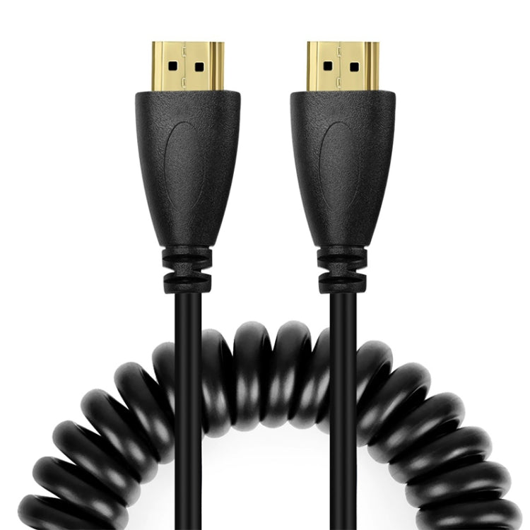 เวอร์ชัน 1.4, ชุบทอง 19 พิน HDMI ชายกับสายเคเบิลขดตัวผู้ HDMI, รองรับ 3D / อีเธอร์เน็ต, ความยาว: 60 ซม. (สามารถขยายได้สูงสุด 2 ม.), HDMI AM to AM