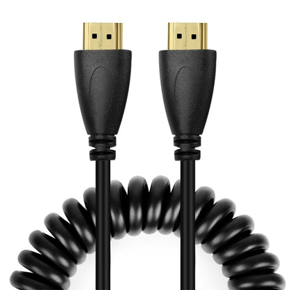 เวอร์ชัน 1.4, ชุบทอง 19 พิน HDMI ชายกับสายเคเบิลขดตัวผู้ HDMI, รองรับ 3D / อีเธอร์เน็ต, ความยาว: 60 ซม. (สามารถขยายได้สูงสุด 2 ม.), HDMI AM to AM