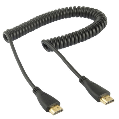 เวอร์ชัน 1.4, ชุบทอง 19 พิน HDMI ชายกับสายเคเบิลขดตัวผู้ HDMI, รองรับ 3D / อีเธอร์เน็ต, ความยาว: 60 ซม. (สามารถขยายได้สูงสุด 2 ม.), HDMI AM to AM