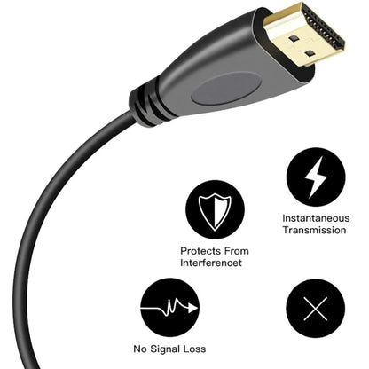 เวอร์ชัน 1.4, ชุบทอง 19 พิน HDMI ชายกับสายเคเบิลขดตัวผู้ HDMI, รองรับ 3D / อีเธอร์เน็ต, ความยาว: 60 ซม. (สามารถขยายได้สูงสุด 2 ม.), HDMI AM to AM