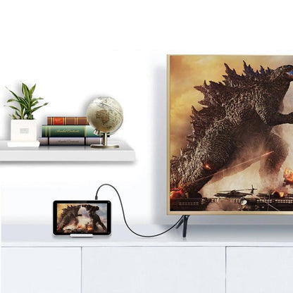 เวอร์ชัน 1.4 สายเคเบิลขดตัวผู้แบบ Micro HDMI ชุบทองเป็น HDMI ตัวผู้ รองรับ 3D / อีเธอร์เน็ต ความยาว: 60 ซม. (สามารถขยายได้สูงสุด 2 ม.), Micro HDMI AM to HDMI AM
