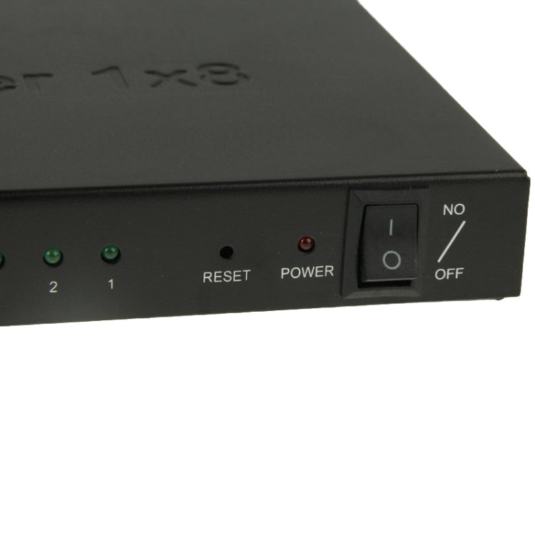 V1.4 Full HD 1080P 1 x 8 ตัวแยกแอมพลิฟายเออร์ HDMI รองรับ 3D, 1x8 HDMI, Support 3D
