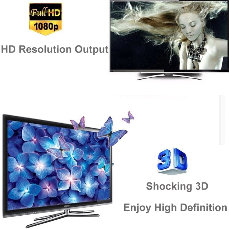 V1.4 Full HD 1080P 1 x 8 ตัวแยกแอมพลิฟายเออร์ HDMI รองรับ 3D, 1x8 HDMI, Support 3D