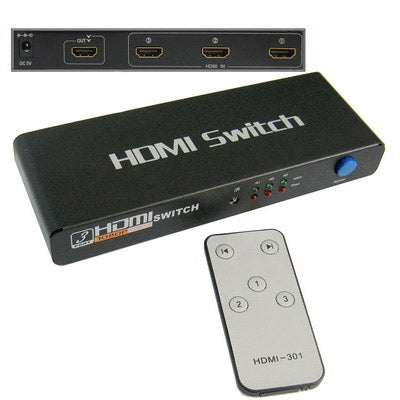 สวิตช์ HDMI 1080P 3 พอร์ต เวอร์ชัน 1.3 รองรับ HD TV / Xbox 360 / PS3 ฯลฯ, 1.3 Version
