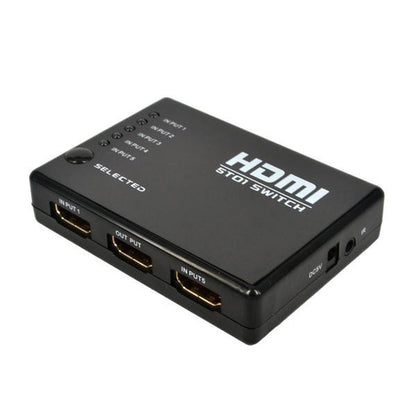 สวิตช์ HDMI 5 พอร์ต 1080P พร้อมรีโมทคอนโทรล รองรับ HDTV, Support HDTV