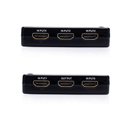 สวิตช์ HDMI 5 พอร์ต 1080P พร้อมรีโมทคอนโทรล รองรับ HDTV, Support HDTV