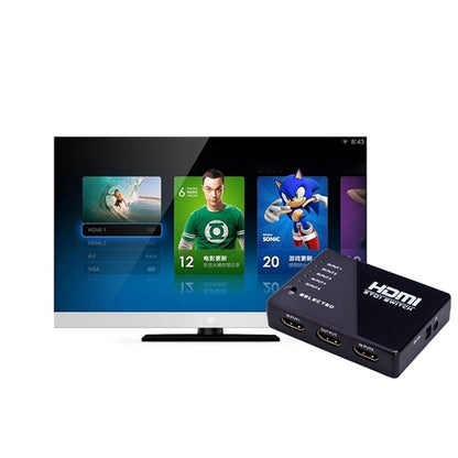 สวิตช์ HDMI 5 พอร์ต 1080P พร้อมรีโมทคอนโทรล รองรับ HDTV, Support HDTV