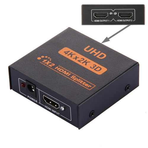 FY1409E Mini V1.3 UHD 4K x 2K 3D 1 x 2 ตัวแยกสัญญาณ HDMI, HDMI V1.3