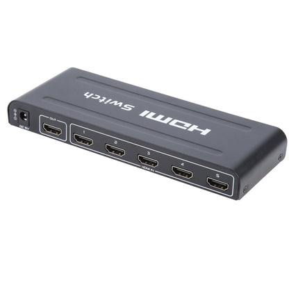 สวิตช์ HDMI Full HD 1080P 5 พอร์ตพร้อมรีโมทคอนโทรลและไฟ LED, With LED Indicator