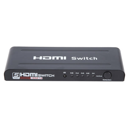 สวิตช์ HDMI Full HD 1080P 5 พอร์ตพร้อมรีโมทคอนโทรลและไฟ LED, With LED Indicator