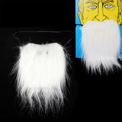 หนวดเคราปลอมหนวดขาวพร้อมสายยางยืด, White Bushy Mustache