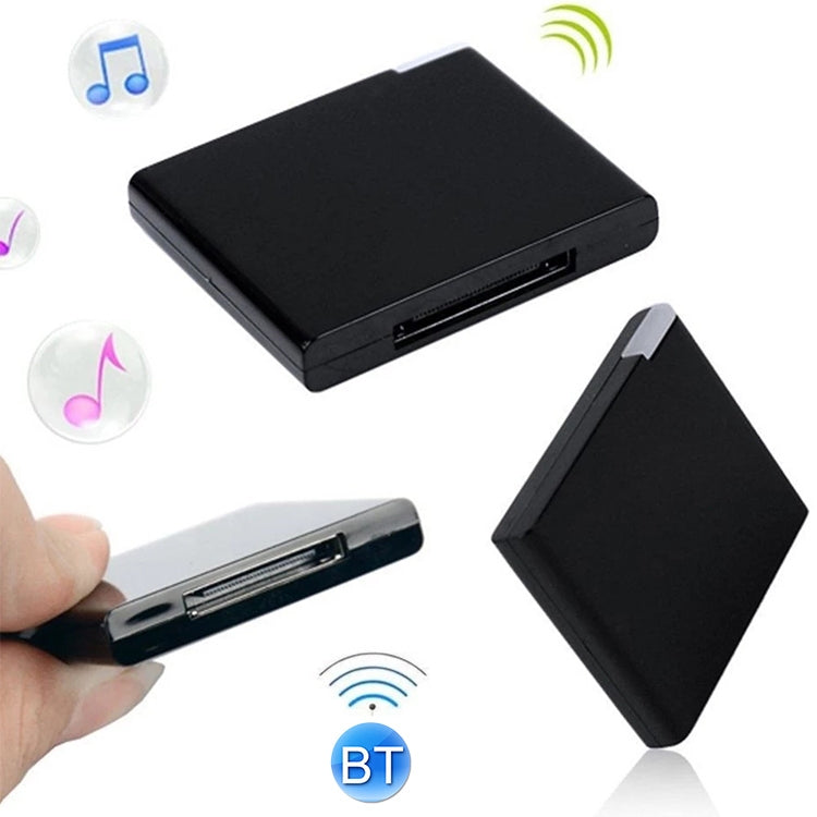 เครื่องรับเพลงบลูทูธไร้สายสำหรับ iPhone 4 และ 4S / (iPad 3) / iPad 2 / iPod / อุปกรณ์บลูทูธใดๆ, Bluetooth V2.1 Black, Bluetooth V2.1 White