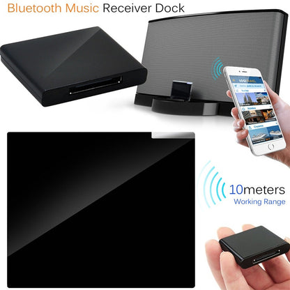 เครื่องรับเพลงบลูทูธไร้สายสำหรับ iPhone 4 และ 4S / (iPad 3) / iPad 2 / iPod / อุปกรณ์บลูทูธใดๆ, Bluetooth V2.1 Black, Bluetooth V2.1 White