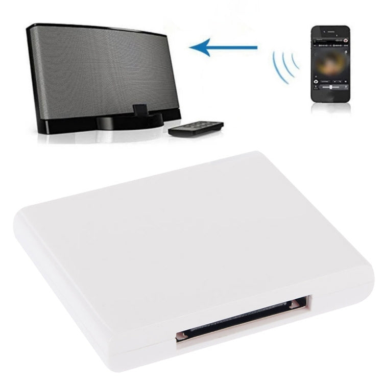 เครื่องรับเพลงบลูทูธไร้สายสำหรับ iPhone 4 และ 4S / (iPad 3) / iPad 2 / iPod / อุปกรณ์บลูทูธใดๆ, Bluetooth V2.1 Black, Bluetooth V2.1 White