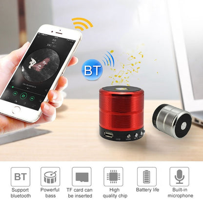 S28 Metal Mobile Bluetooth Stereo Portable Speaker พร้อมฟังก์ชันการโทรแบบแฮนด์ฟรี, S28