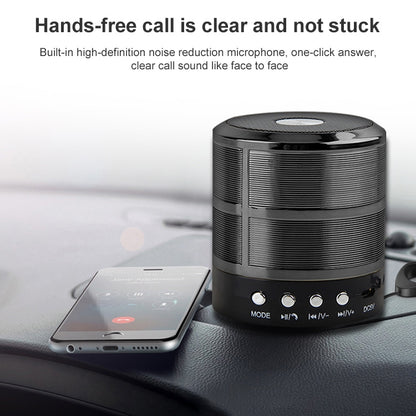 S28 Metal Mobile Bluetooth Stereo Portable Speaker พร้อมฟังก์ชันการโทรแบบแฮนด์ฟรี, S28