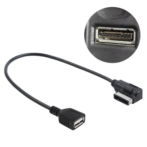 สายเคเบิลอะแดปเตอร์เสียงดิจิตอลมัลติมีเดีย AMI เป็น USB สำหรับ Audi, AMI to USB Adapter Cable