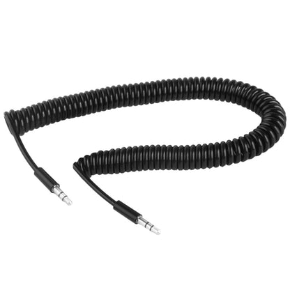 สาย Aux ขนาด 3.5 มม. แบบขดสปริง ใช้ได้กับโทรศัพท์ แท็บเล็ต หูฟัง เครื่องเล่น MP3 เครื่องเสียงรถยนต์/ในบ้าน และอื่นๆ ความยาว: 45 ซม. ถึง 200 ซม.