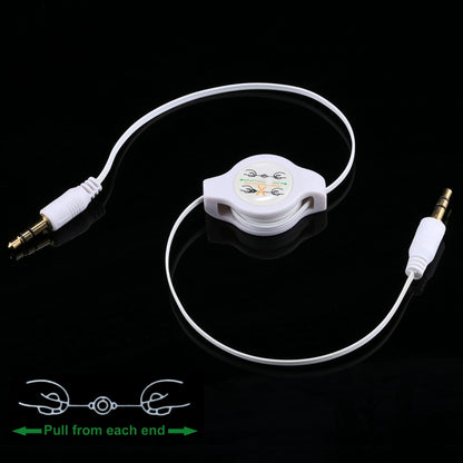 สายสัญญาณเสียง Aux 3.5 มม. สายหดชายเป็นชาย ใช้งานได้กับโทรศัพท์ แท็บเล็ต หูฟัง เครื่องเล่น MP3 เครื่องเสียงรถยนต์/บ้าน และอื่นๆ ความยาว: 11 ซม. ถึง 80 ซม.