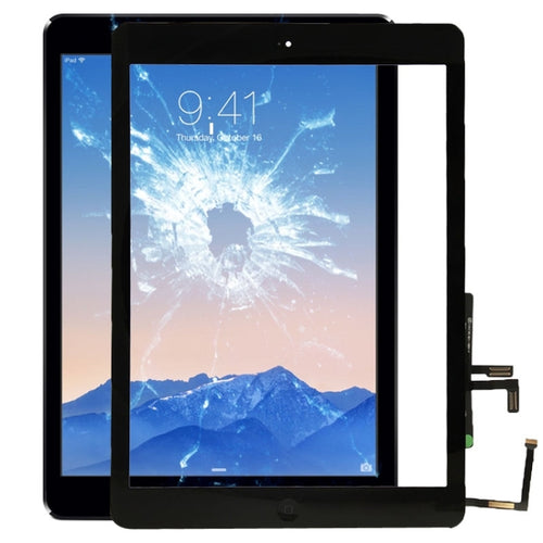 ปุ่มควบคุม + ปุ่มโฮมคีย์ PCB Membrane Flex Cable + กาวติดตั้งแผงสัมผัส, แผงสัมผัสสำหรับ iPad Air / iPad 5, For Apple iPad Air / iPad 5