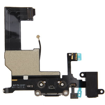 Original TAIL Connector Charger FLEX CABLE + แจ็คหูฟัง Ribbon FLEX CABLE สำหรับ iPhone 5, For iPhone 5