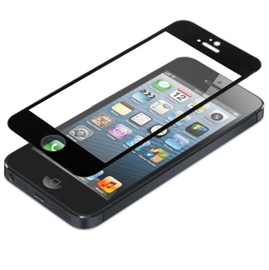 ฟิล์มป้องกันกระจกนิรภัยสำหรับ iPhone 5 & 5S & 5C, For iPhone 5 & 5S & 5C Black (1 PC)