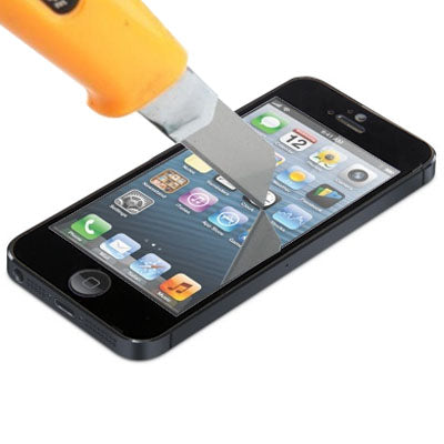 ฟิล์มป้องกันกระจกนิรภัยสำหรับ iPhone 5 & 5S & 5C, For iPhone 5 & 5S & 5C Black (1 PC)