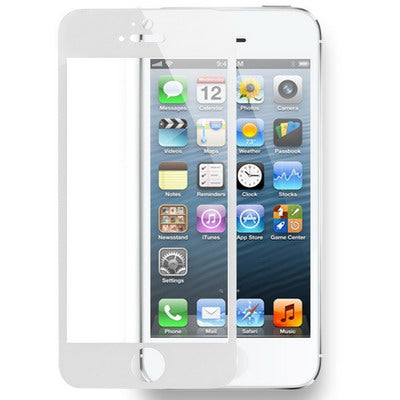 ฟิล์มป้องกันกระจกนิรภัยสำหรับ iPhone 5 & 5S & 5C, For iPhone 5 & 5S & 5C White (1 PC)