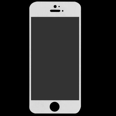 ฟิล์มป้องกันกระจกนิรภัยสำหรับ iPhone 5 & 5S & 5C, For iPhone 5 & 5S & 5C White (1 PC)