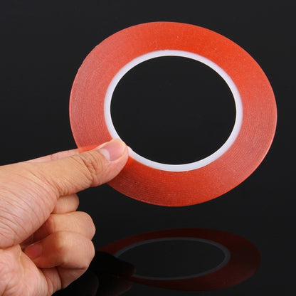 เทปกาวสองหน้ากว้าง 1 มม. สำหรับ iPhone / Samsung / HTC โทรศัพท์มือถือ Touch Panel Repair ความยาว: 25 ม., Width: 1mm(Red)